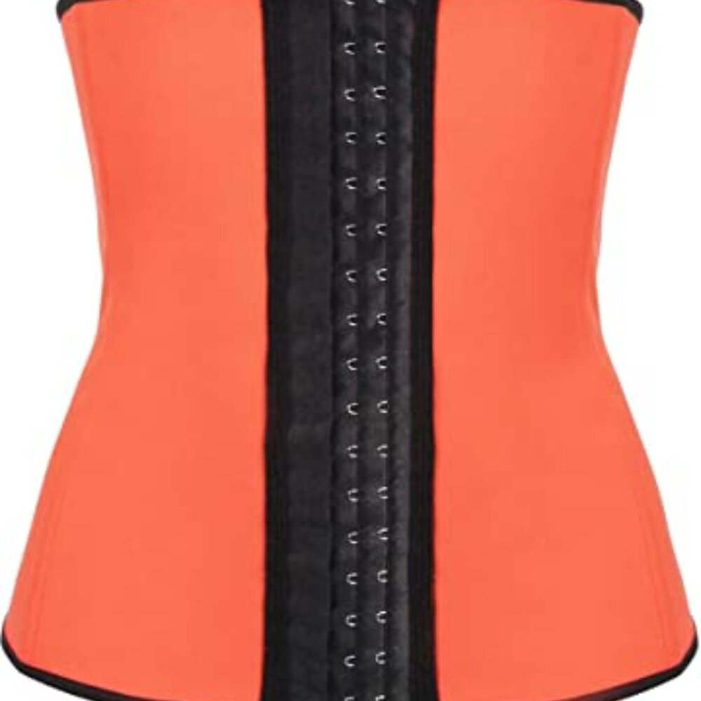 orange latex waist trainer
